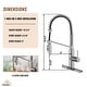 preview thumbnail 20 of 40, Undermount Single Bowl 16 Gauge Nano Stainless Steel Workstation Kitchen Sink with Pull Down Kitchen Faucet and Accessories
