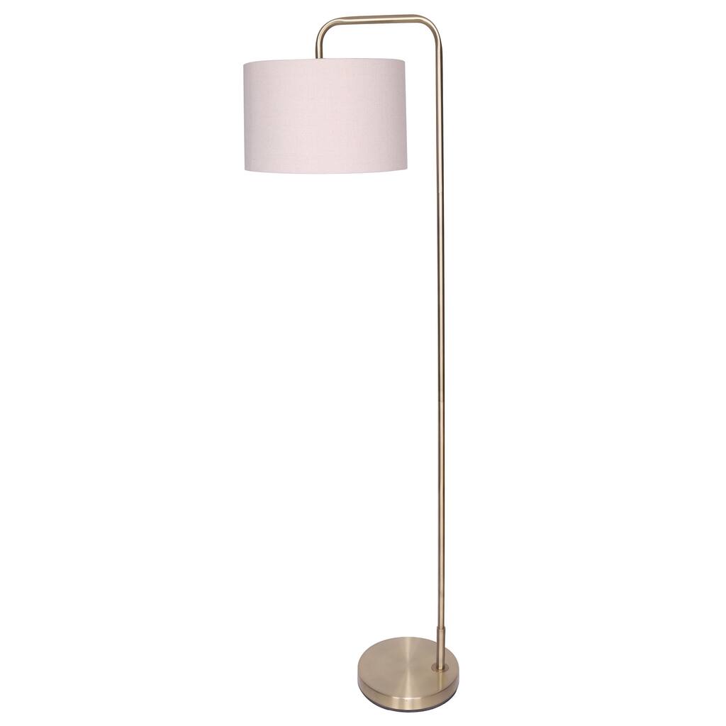LAUREN TAYLOR - Antique Brass Floor Lamp (63") - 63x16x10