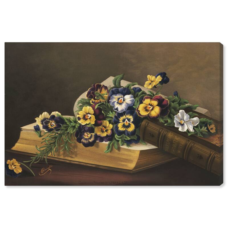 Wynwood Studio Canvas Floral and Botanical Flowers of memory Wall Art Canvas Print