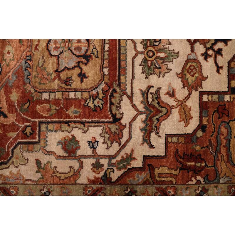 ECARPETGALLERY Hand-knotted Jules Sultane Ivory Wool Rug - 7'7 x 9'11