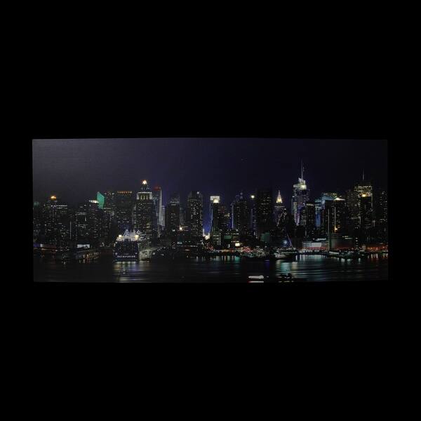 Shop Led Lighted New York City Skyline Canvas Wall Art 15 75 X
