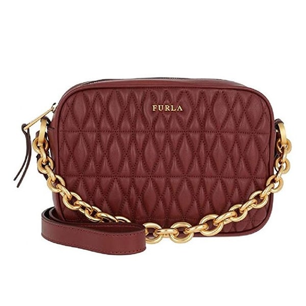 burgundy leather cross body bag