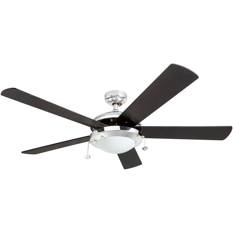 52" Prominence Home Bolivar Farmhouse Ceiling Fan with Light and Pull Chains - 52-inch