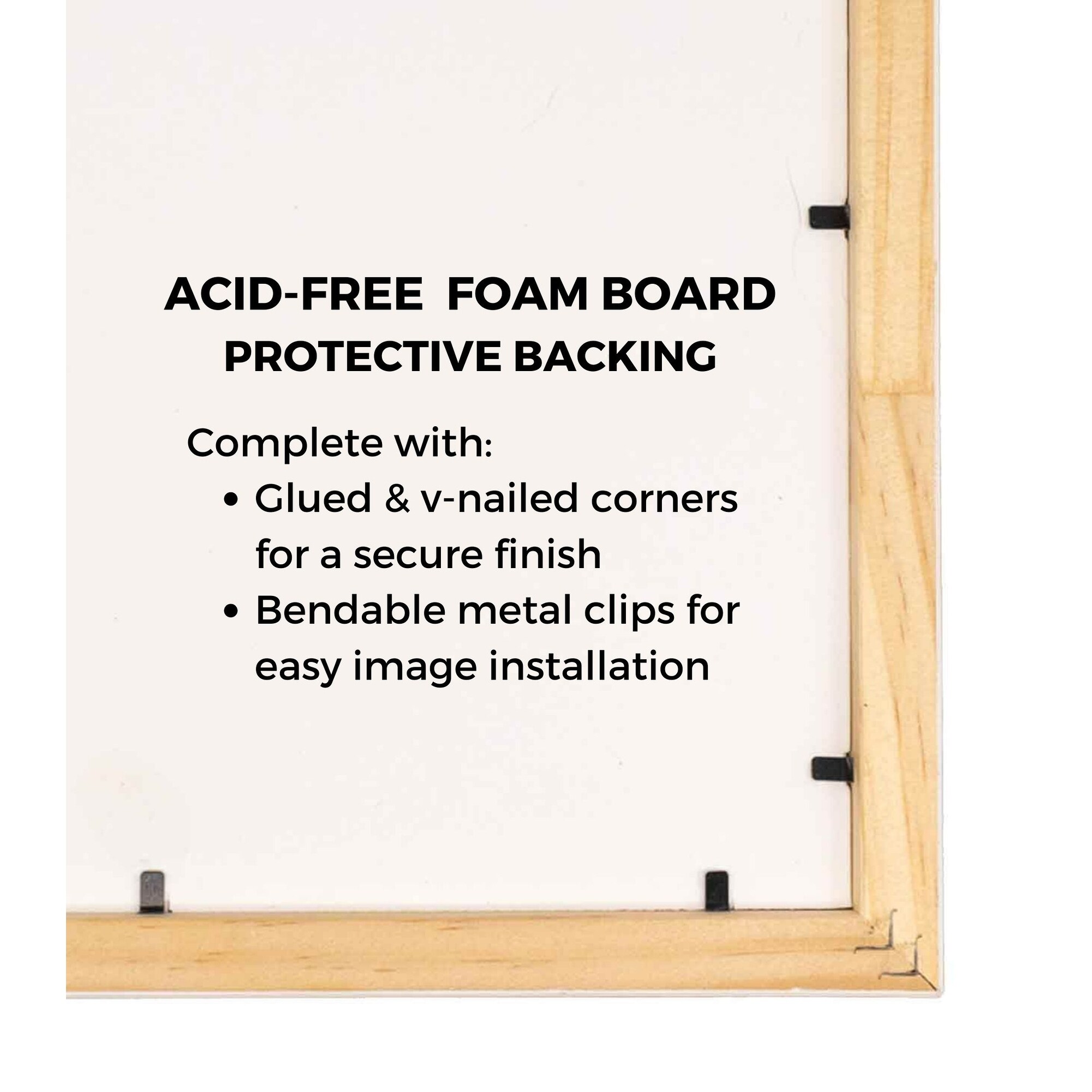 19x39 Silver Picture Frame - Wood Picture Frame Complete