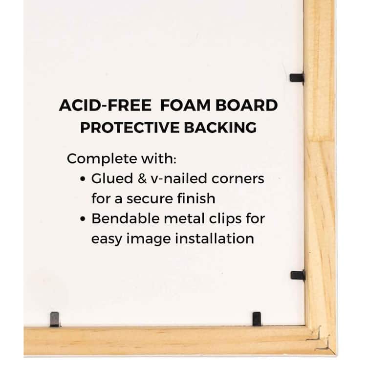 23x27 Frame Silver Solid Wood Picture Frame Width 2.5 Inches | Interior Frame Depth 0.5 Inches