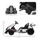 preview thumbnail 4 of 5, White 24V Electric Go Kart, 7.5 MPH, Music, Lights for Ages 6-12