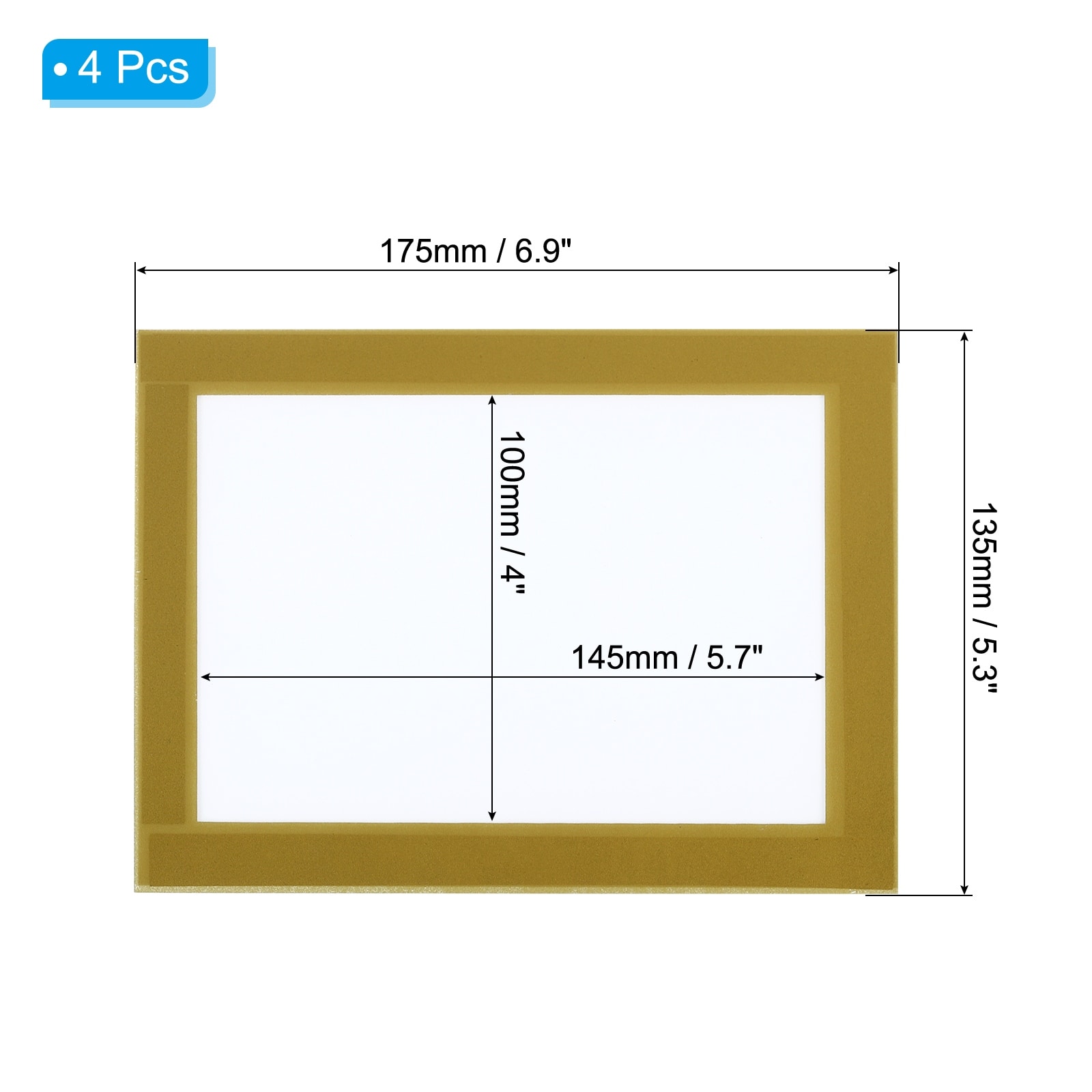 Magnetic Sign Holder Display Frame Self Adhesive Reusable Photo Frame