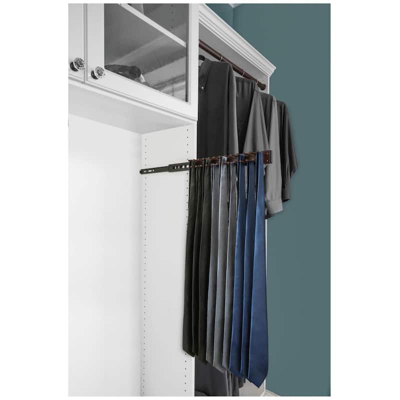 Rev-A-Shelf TRC Series 14 Inch Pull Out Belt and Tie Rack with 25