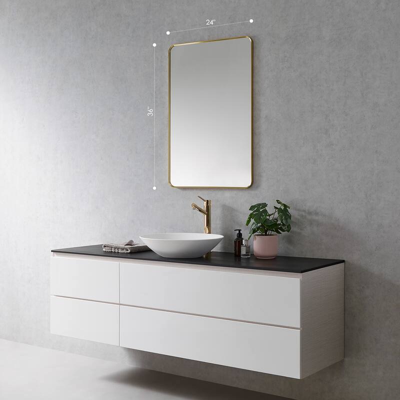Altair Nettuno Bathroom/Vanity Aluminum Framed Wall Mirror