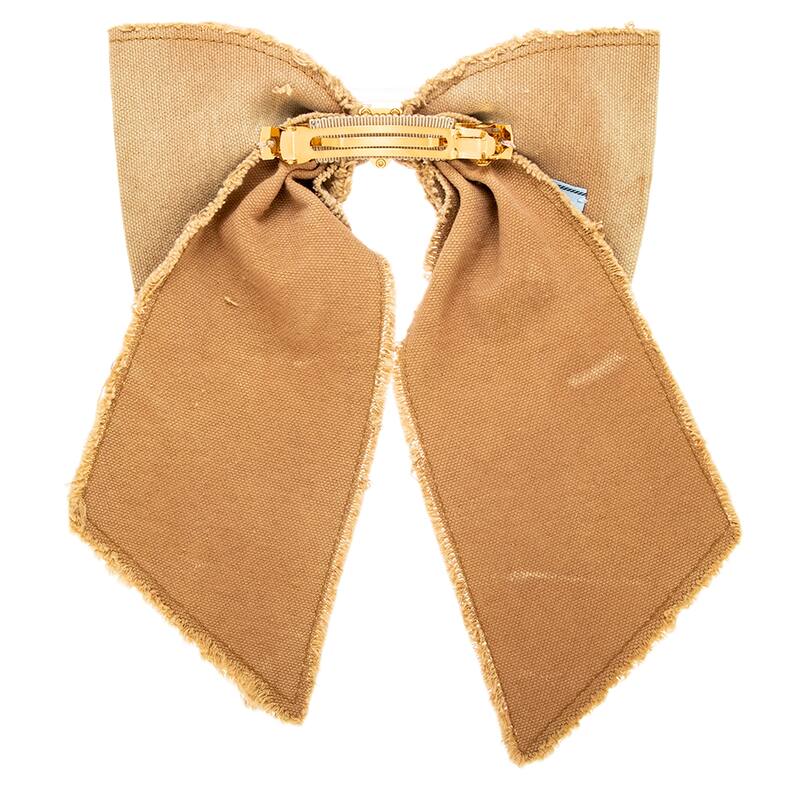 Prada Canvas Hair Bow