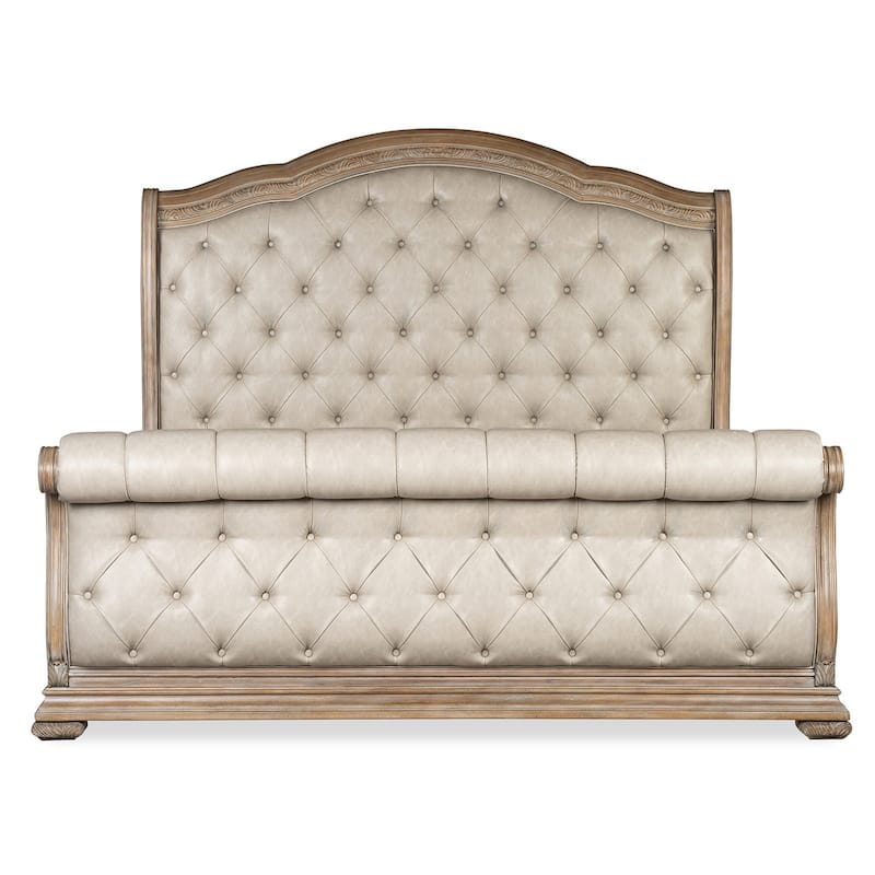 Magnussen Home Marisol Fawn Upholstered Sleigh Bed