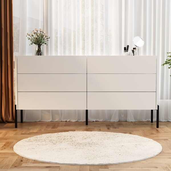 glass top dresser