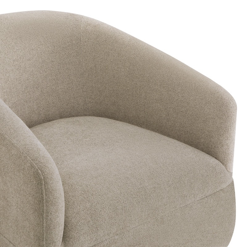 Luke Faux Slipcovered Swivel Accent Chairs for Living Room