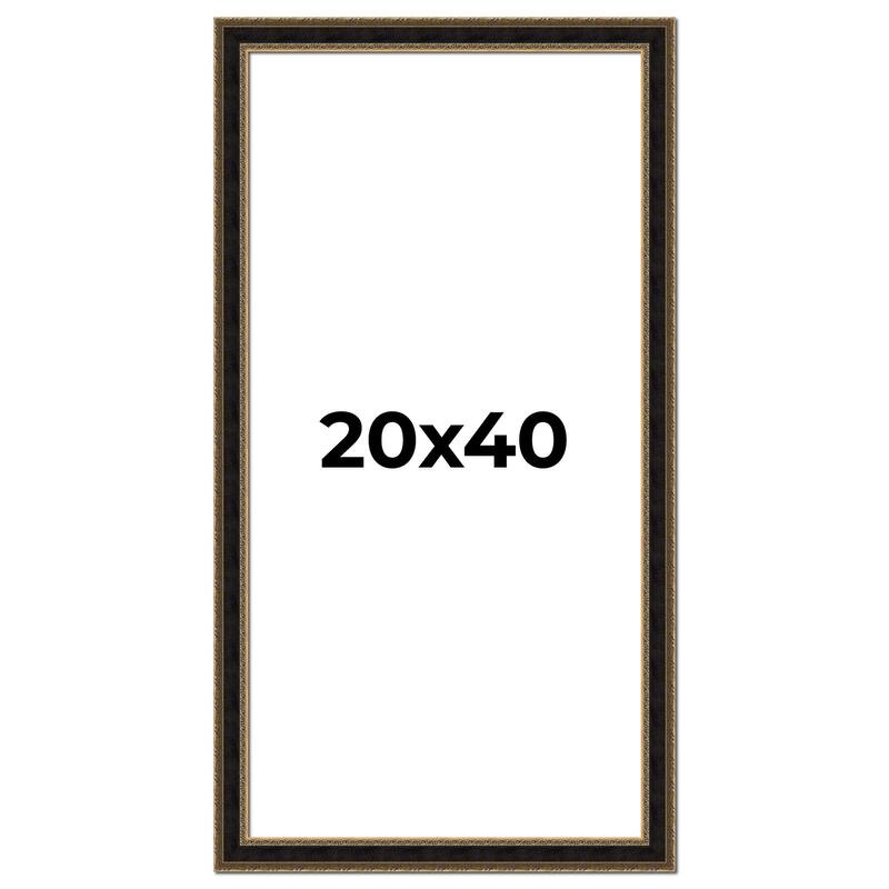 20x40 Frame Gold Antique Vintage Sold Wood Picture Frame | 1.75 Inch