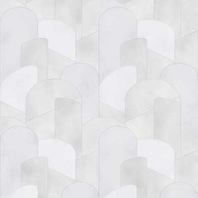 Galerie Wallcoverings Elle Decor 3D Embossed Graphic Design Non-Woven Glitter/Shimmer Wallpaper Roll - 33 feet x 21 inches