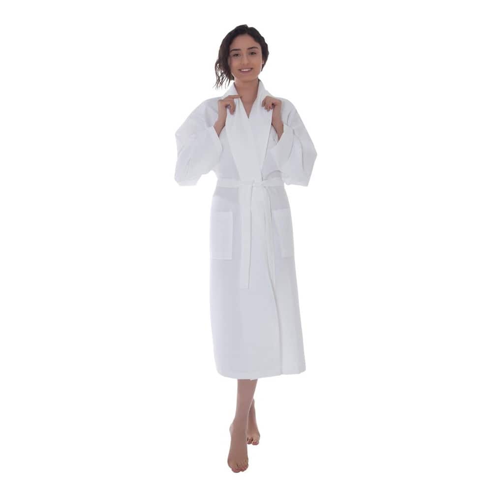 Ozan Premium Home Waffle Collection 100% Turkish Cotton Unisex Bathrobes