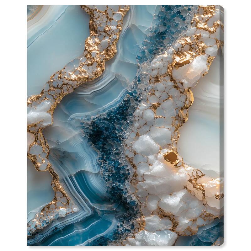 Lapis River Canvas by Art Remedy, Gallery Wrapped - 30" x 36"