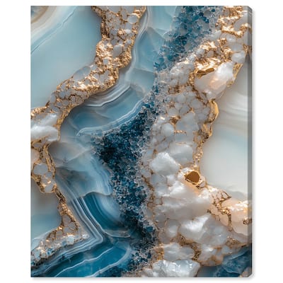 Lapis River Canvas by Art Remedy, Gallery Wrapped