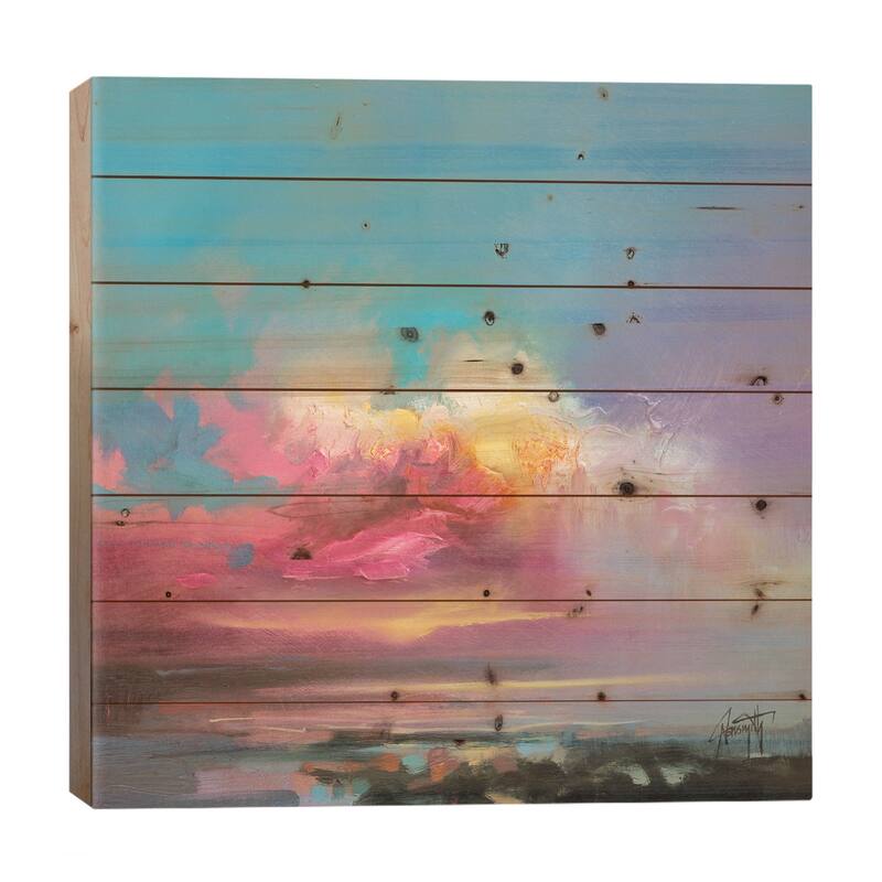 Cumulus Consonance Study II Print On Wood by Scott Naismith - Multi-Color - 26x26x1.5