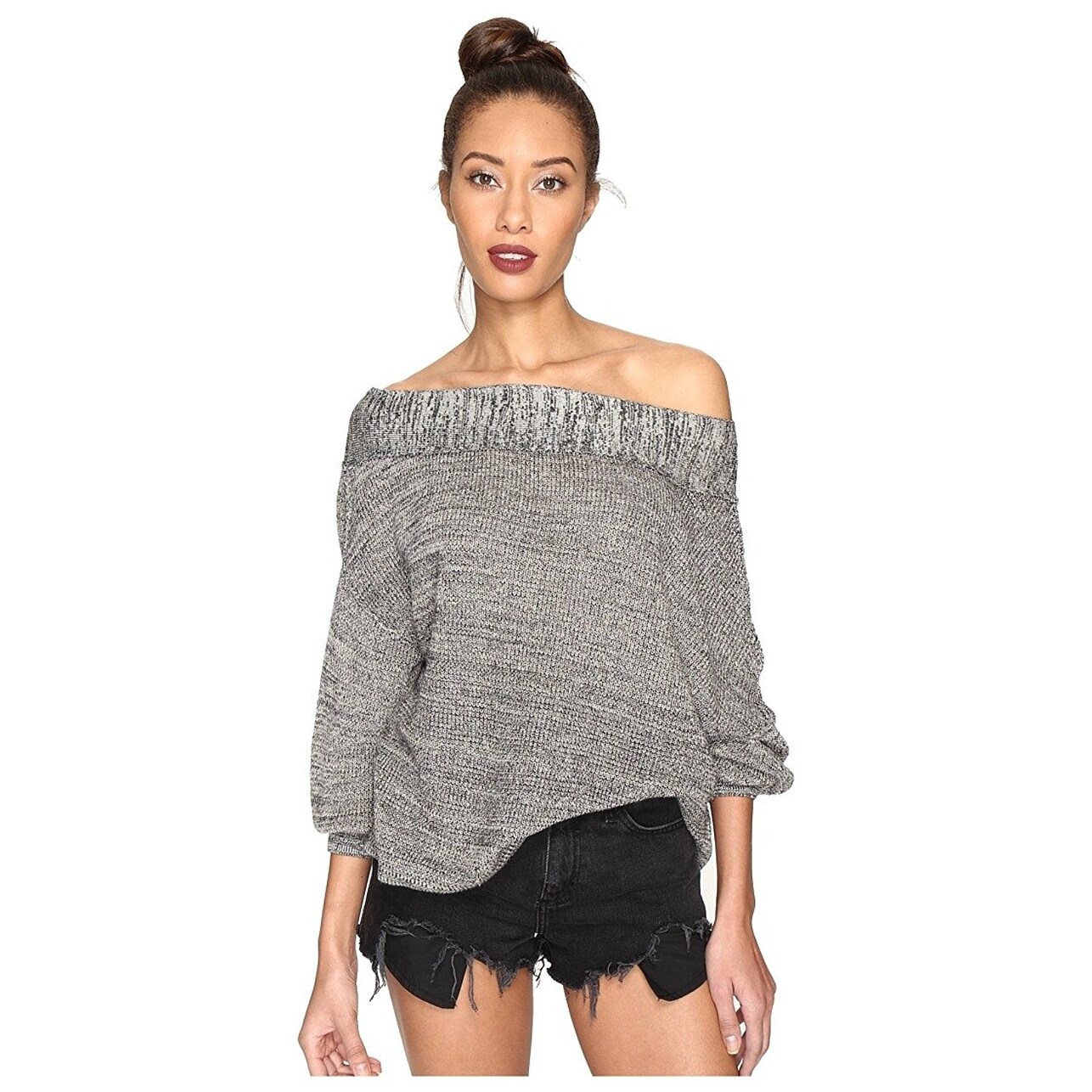 free people off the shoulder sweater