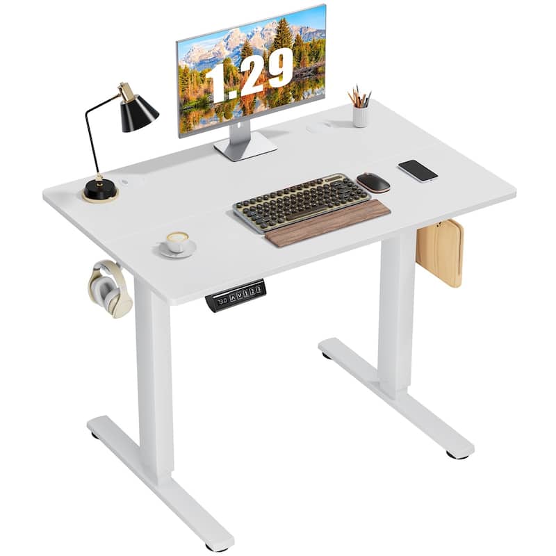 Standing Desk Adjustable Height, Electric Sit Stand up Desk for Home Office, Modern Rising Work Table for Computer,Workstation