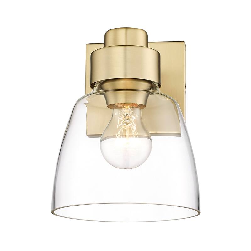 Golden Lighting 0314-1W CLR Remy 9" Tall Bathroom Sconce