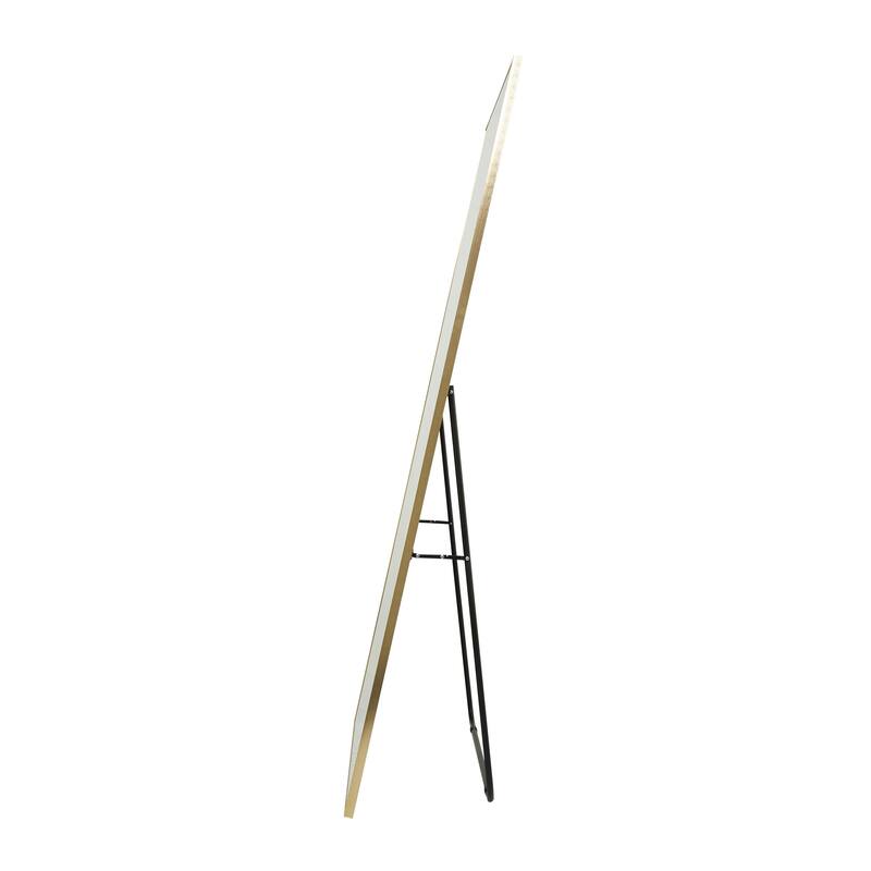 Metal Floor Mirror with Stand - Silver or Gold - CosmoLiving by Cosmopolitan