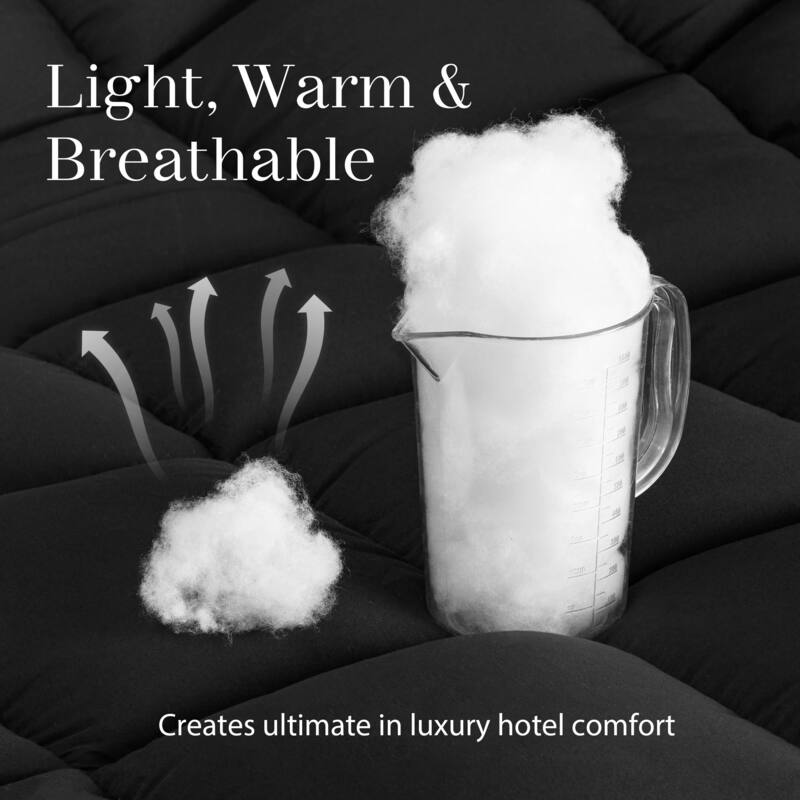 All Season Ultra Soft Fiber Machine Washable Quilted Comforter/Duvet Insert with Corner Tabs Comforter