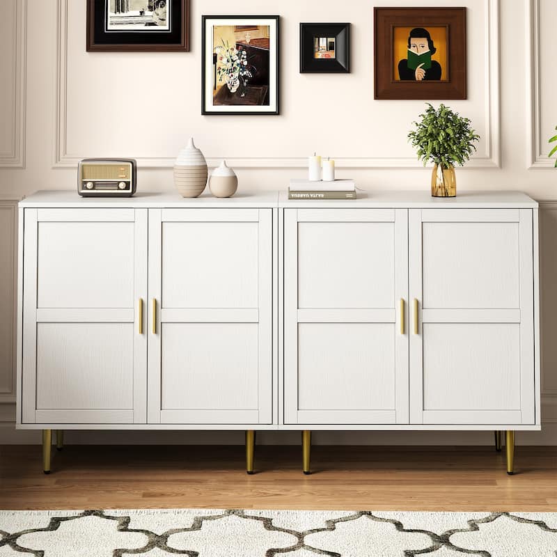 2-Door Storage Cabinet with Adjustable Shelves