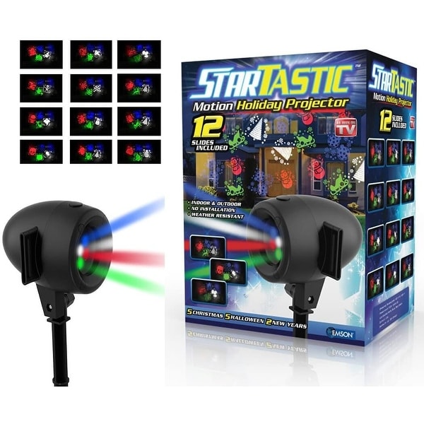Startastic Holiday Laser Lights Projector Movie Slide 12 Modes