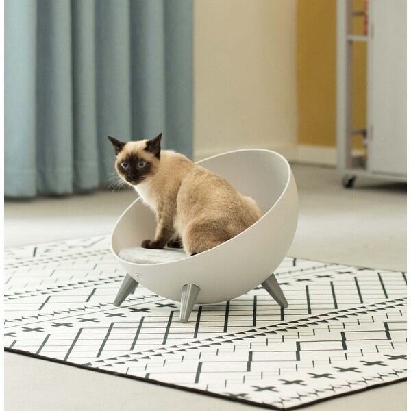 Plastic Bowl Shaped Chair Sofa Sleeping Bed House Lounge for Cats