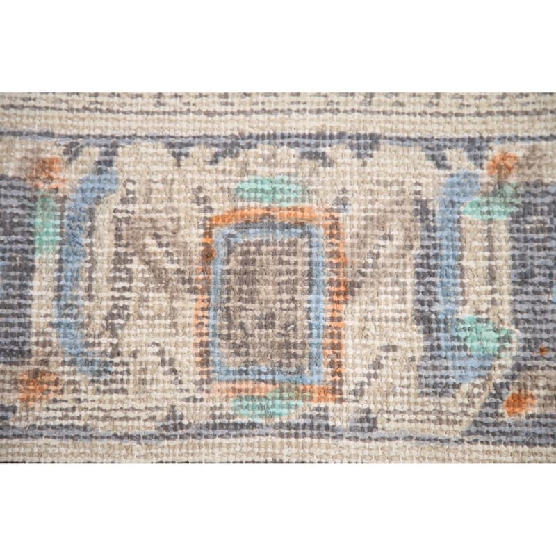 Hand Knotted Oriental 100% Wool Carpet Traditional Medallion Navy Blue & Blues Joshaghan Area Rug - 9' 6'' X 6' 3''