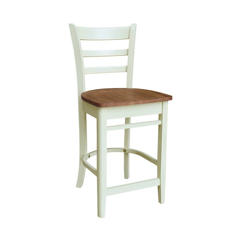 36 in Round Counter Height Extension Dining Table with 12 in Leaf and Stools