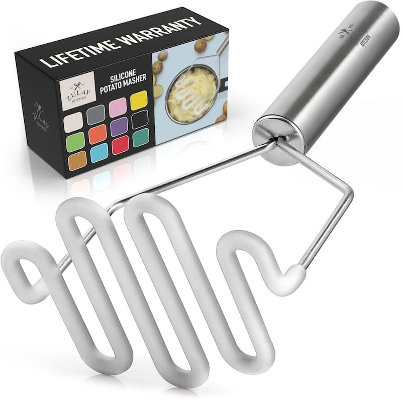Zulay Kitchen Non-Scratch Potato Masher Kitchen Tool
