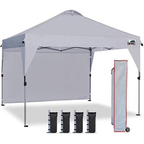 Eurmax Outdoor Pop Up Portable Shade Canopy Tent 10ftx10ft Collapsible
