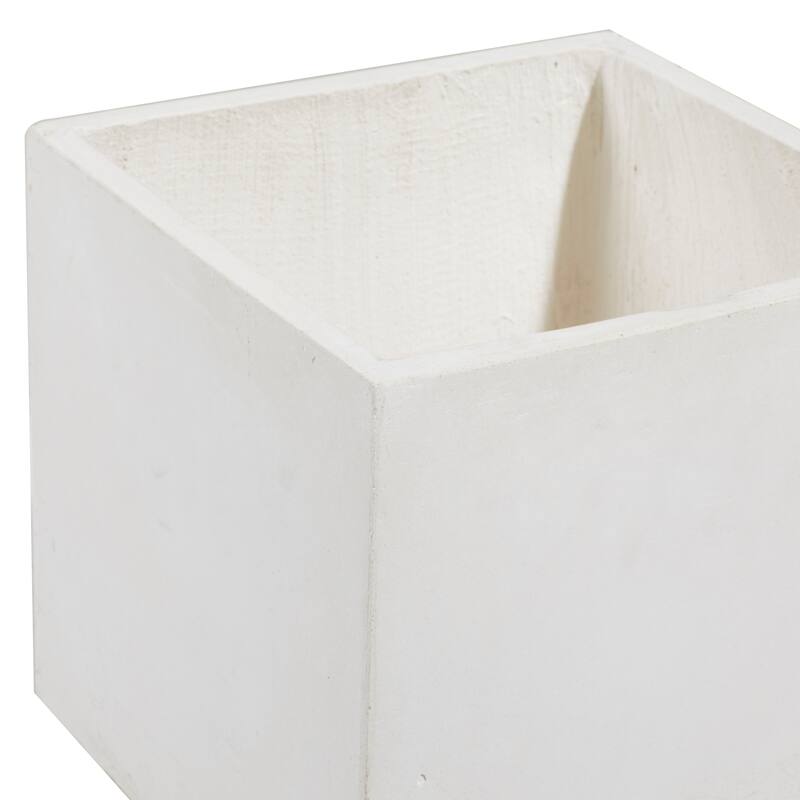 White Light Grey or Grey Fiber Clay Boho Modern Planter Pot (Set of 2) - S/2 15", 18"H