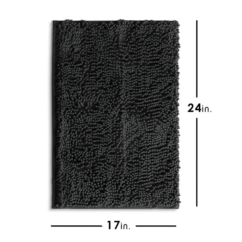 Empyrean Non-Slip Super Plush Chenille Bathroom Rugs