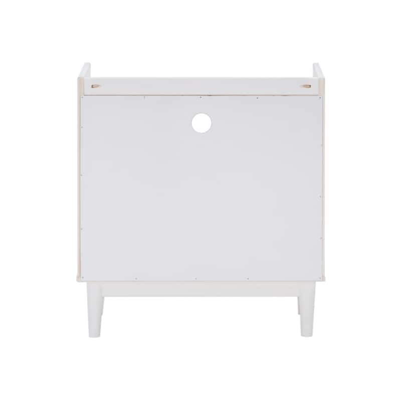 Middlebrook Modern Gallery Top Solid Wood Nightstand