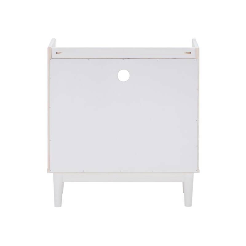 Middlebrook Modern Gallery Top Solid Wood Nightstand