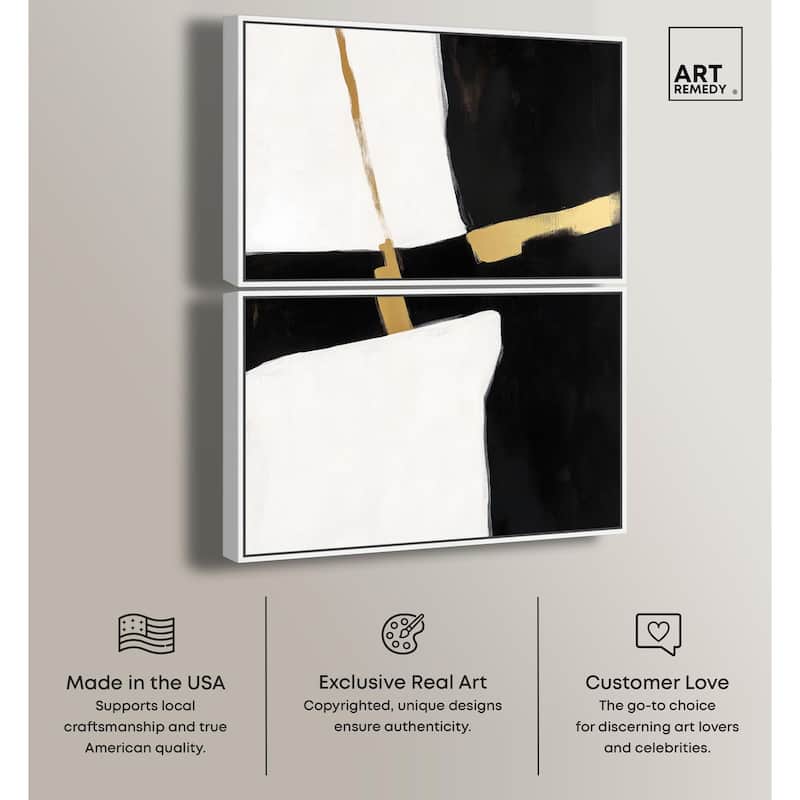 Urban Grid II Canvas Set of 2 by Art Remedy