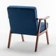 preview thumbnail 63 of 83, Homy Casa Mid-Century Modern Accent Chair, Solid Wood Frame, Extra-Thick Backrest, Wingback Lounge Chair Indoor