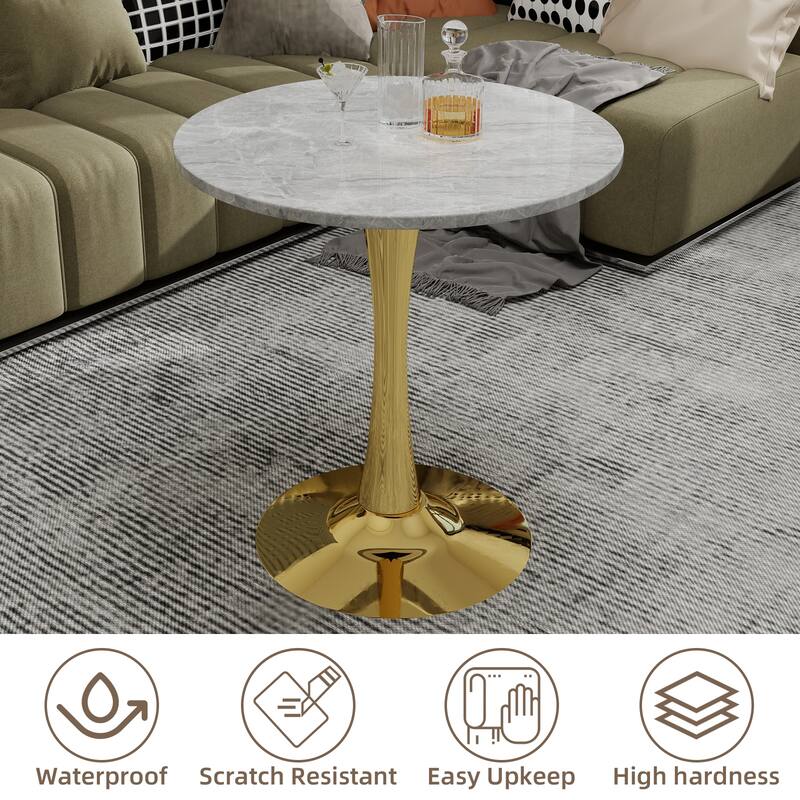 Mid-century modern style dining table accommodates 2 or 4 people