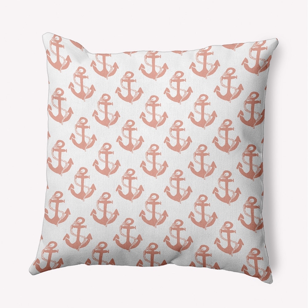 Anchor Pattern Decorative Throw Pillow