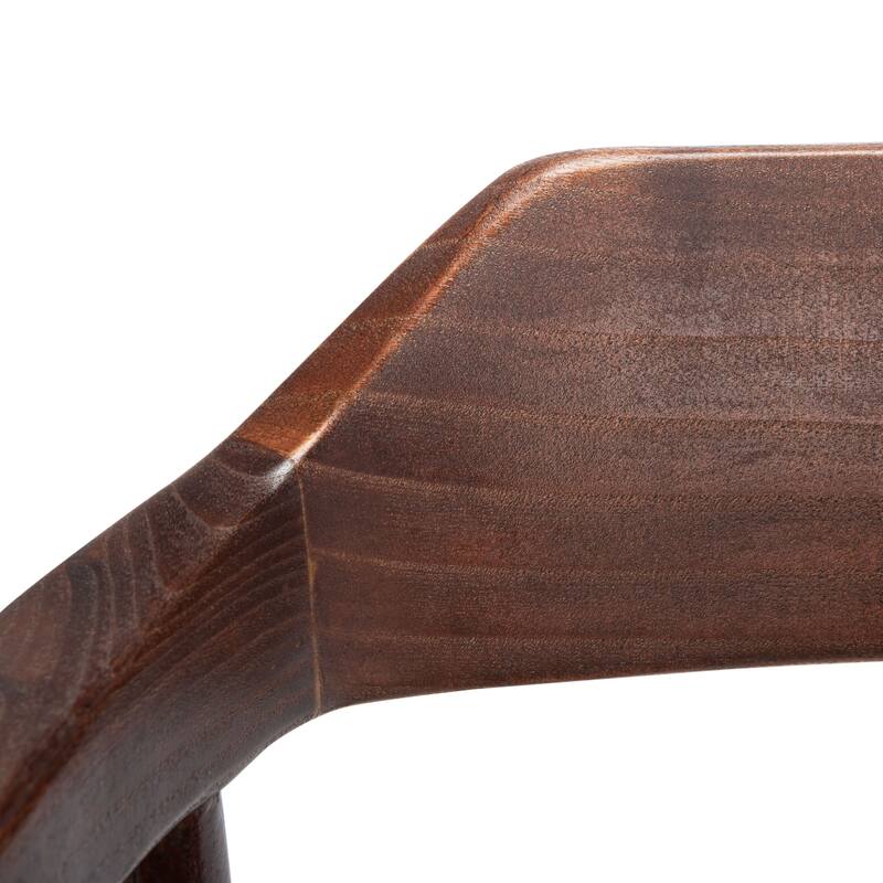 Munro Wanda Woven Leather & Solid Wood Accent Chair (Fully Assembled) - 22" W x 20.5" L x 28.5" H - 22Wx21Dx29H