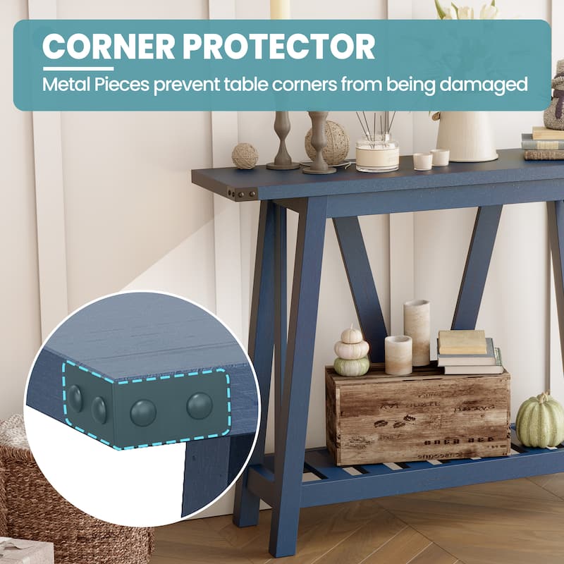Console Table with Storage Shelf Entry Table for Living Room Hallway - 41.34 in L * 11.42 in W * 31.5 in H