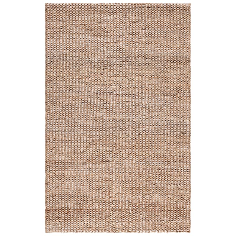 SAFAVIEH Handmade Natural Fiber Couture Seka Jute & Cotton Rug - 5' x 8' - Natural/Ivory