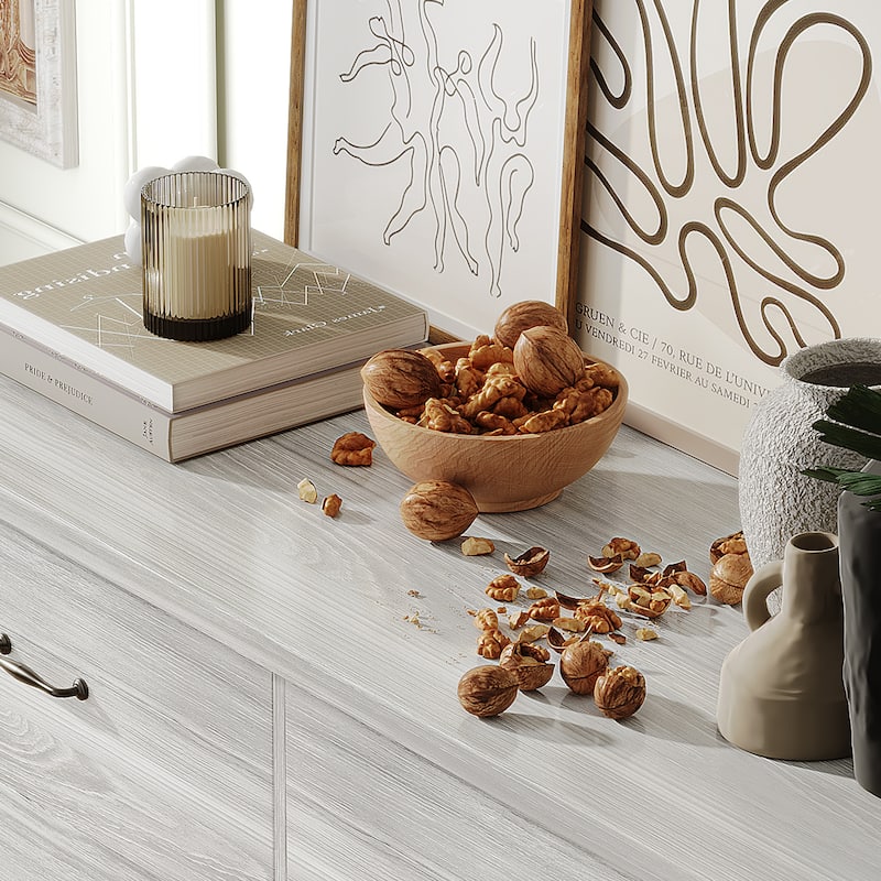6-Drawer Dresser Double Dresser With Ultra Fast Assembly 31.5 in. × 47.16 in. × 15.74 in.