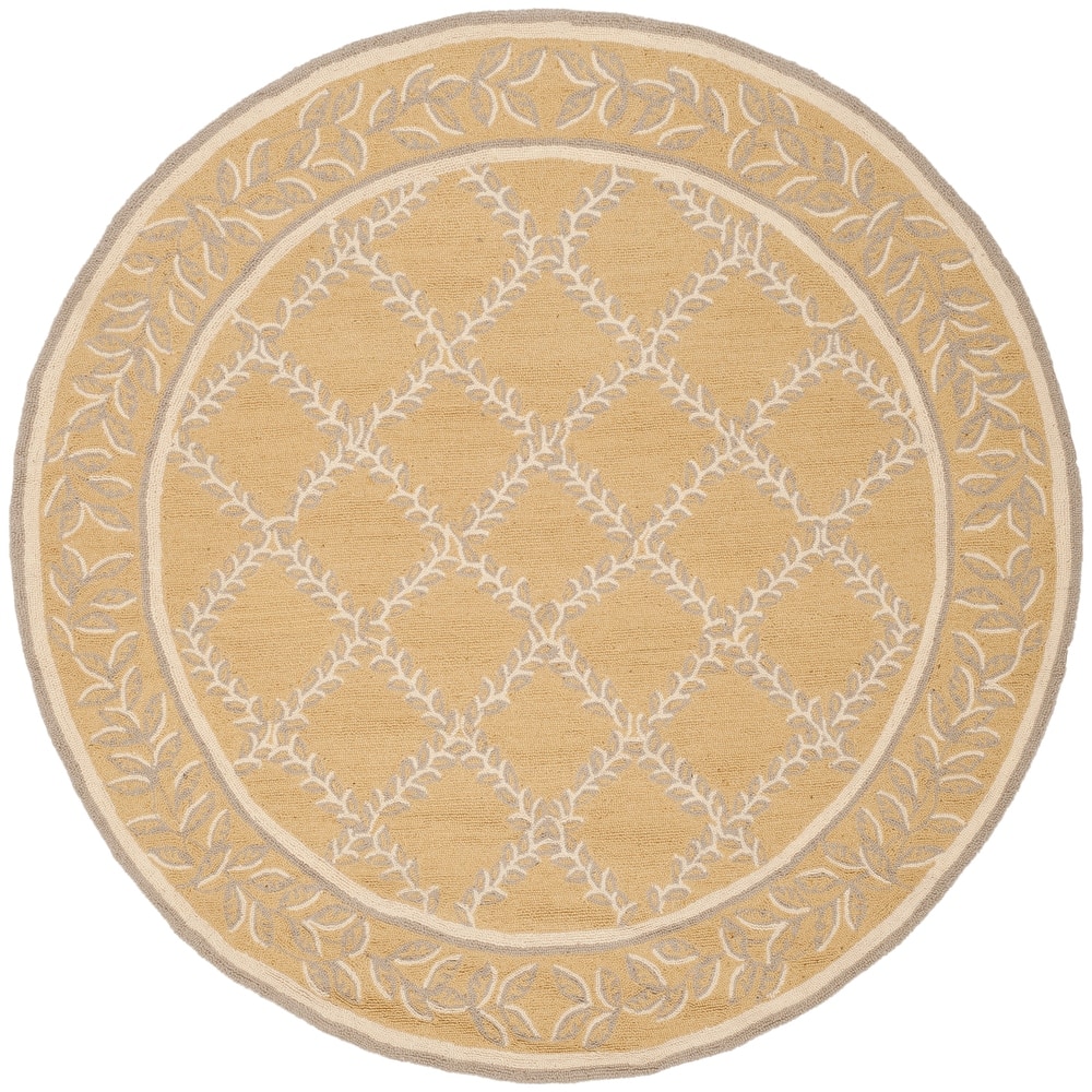 SAFAVIEH Handmade Chelsea Sunstripe Trellis French Country Wool Rug