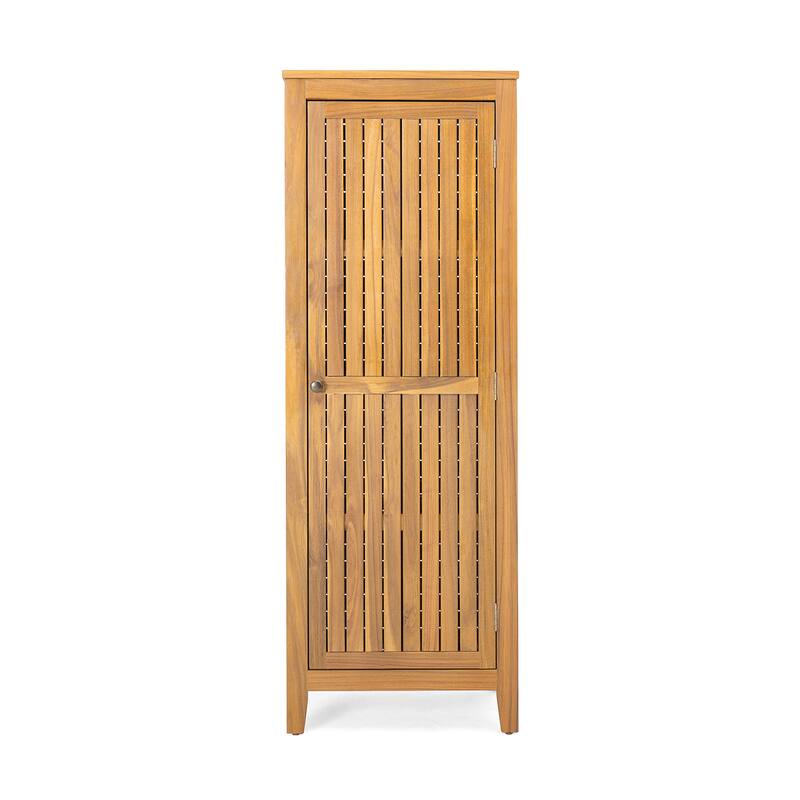 Gribs Acacia Wood Indoor/Outdoor Teak Finish Storage Cabinet by Christopher Knight Home - 61.81" H