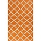 preview thumbnail 28 of 59, Hand-woven Villach Flatweave Wool Area Rug - 9' x 13' Orange